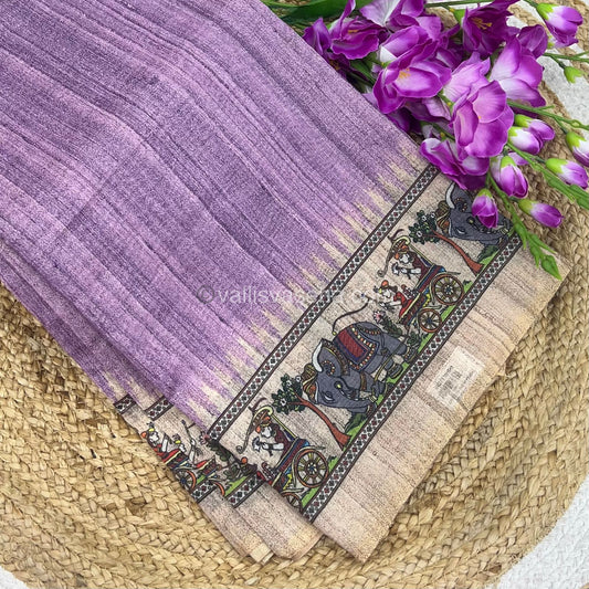 Semi Chanderi Saree - Digital Printed - VVSCD001
