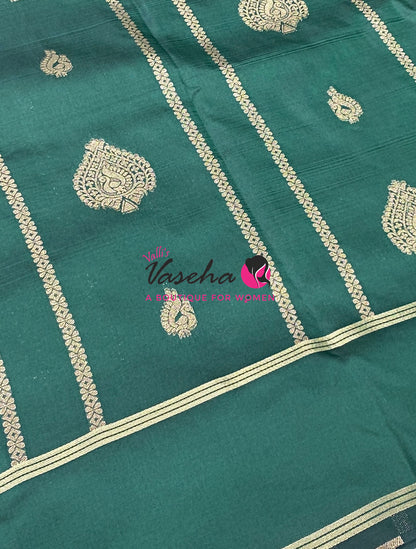 Semi Soft Silk  - Green  - VVSSS043