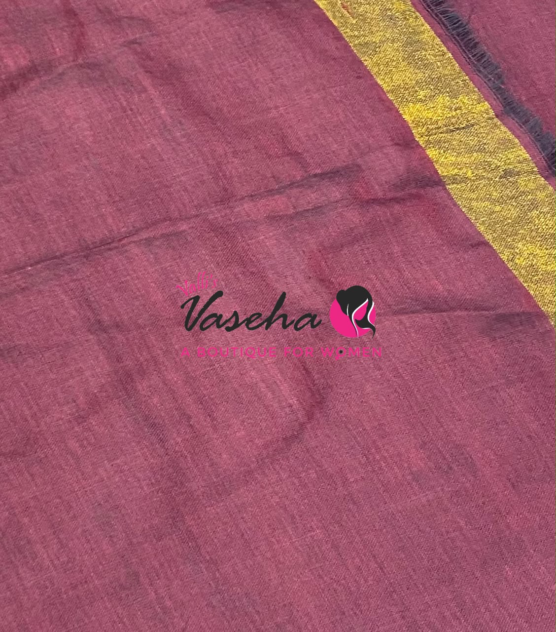 Handloom Cotton Sarees  - Meroon Shade - VVKC001