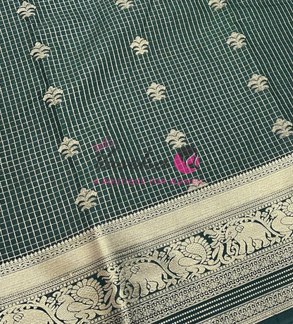 Semi Kanchi Silk - Vairavoosi Butta - VVSKS004