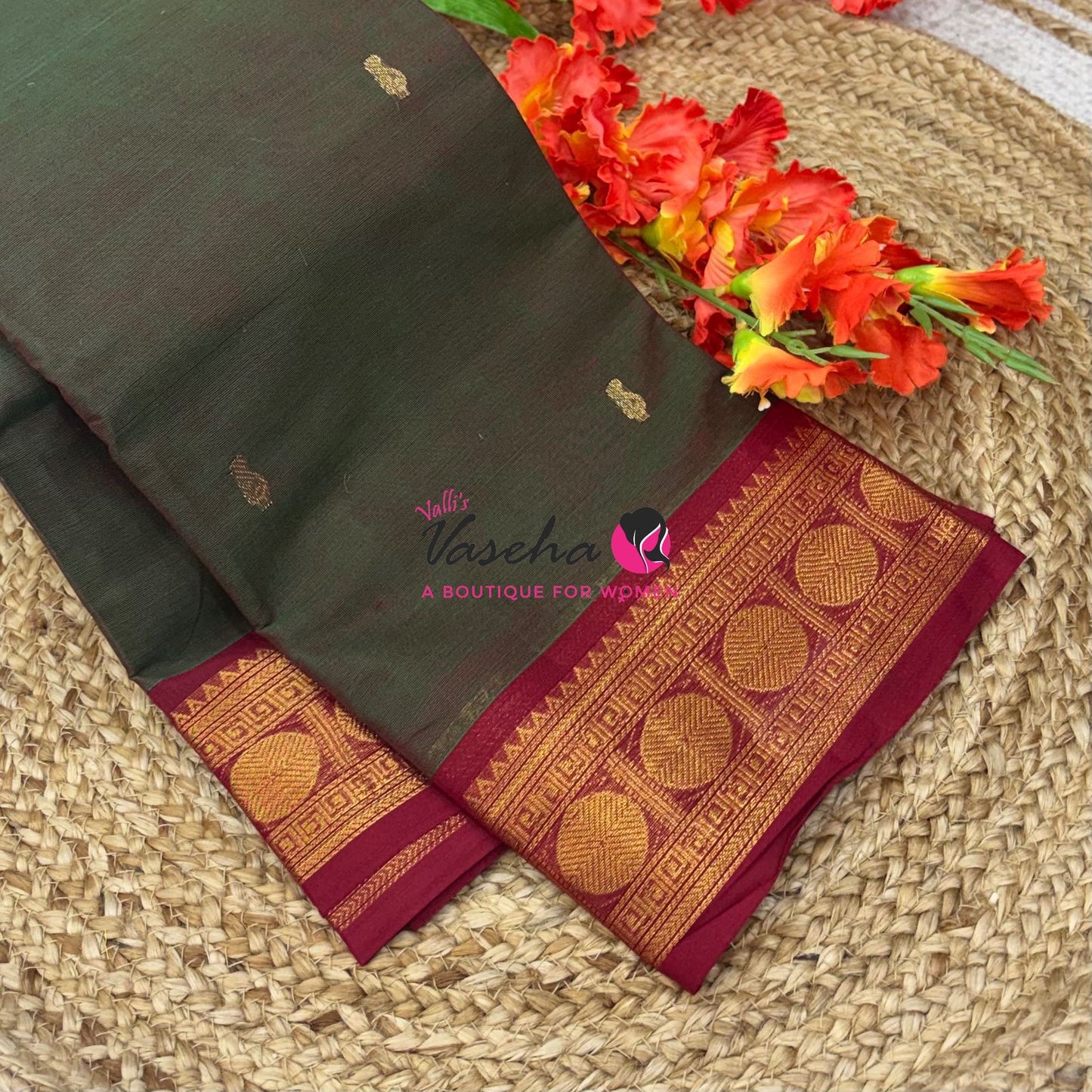 Kanchi Cotton Saree - VVKCS023