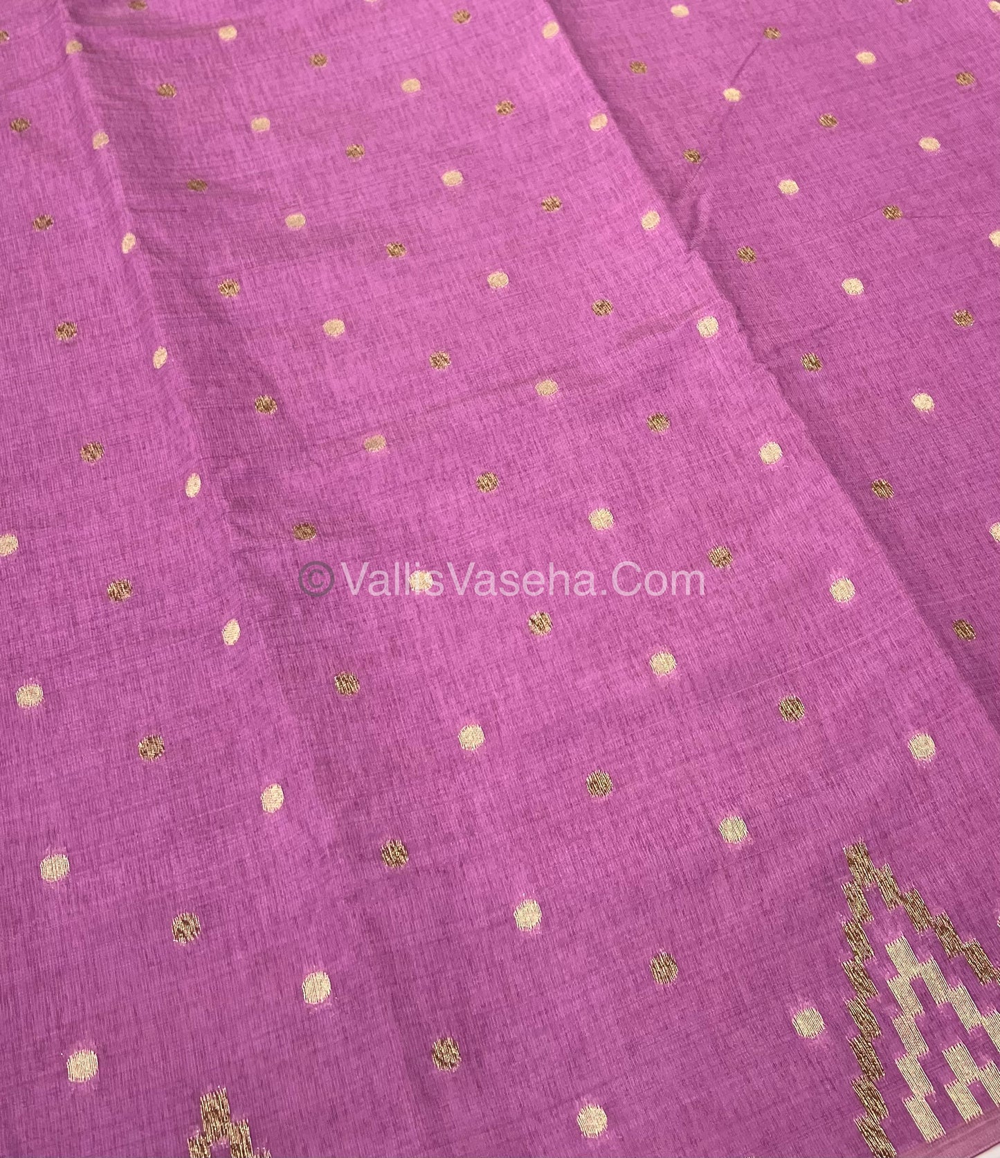 Cherry Tussar - Semi Tussar Silk - Onion Pink Shade - VVSTS009