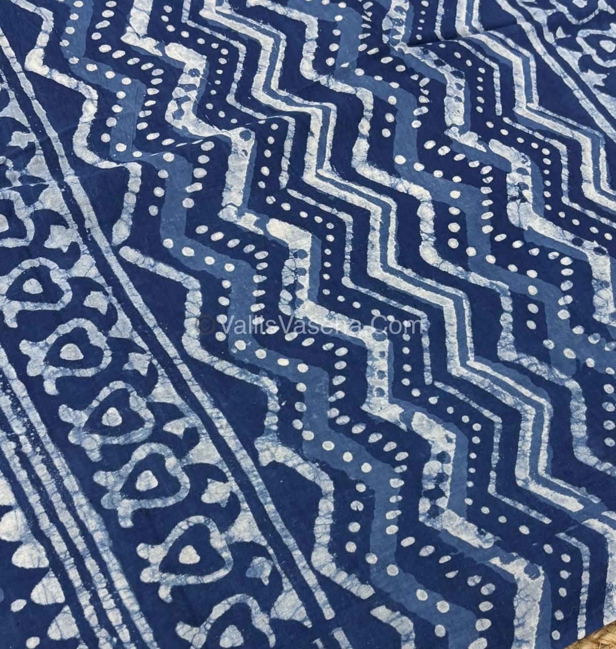 Pure Soft Mul Mul Cotton Sarees - Hand Block Prints - VVMMC006