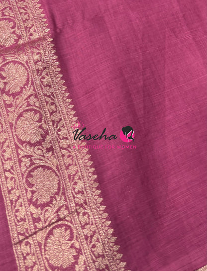 Banarasi - Heritage Silk - Semi Kathan Silk - Baby Pink  Shade- VVBHS001