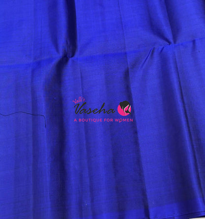 Pure Soft Silk Saree  - Border Less  - Blue Shade - VVPSS102