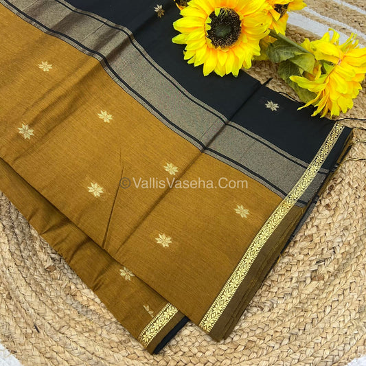 Semi Maheshwari Silk Cotton Saree - VVMSC002