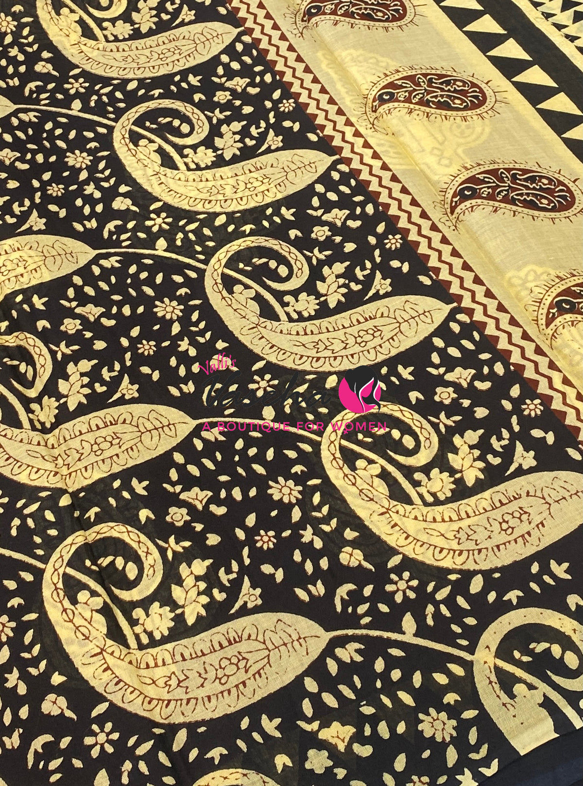 Pure Soft Mul Mul Cotton Sarees - Hand Block Prints - VVMMC011