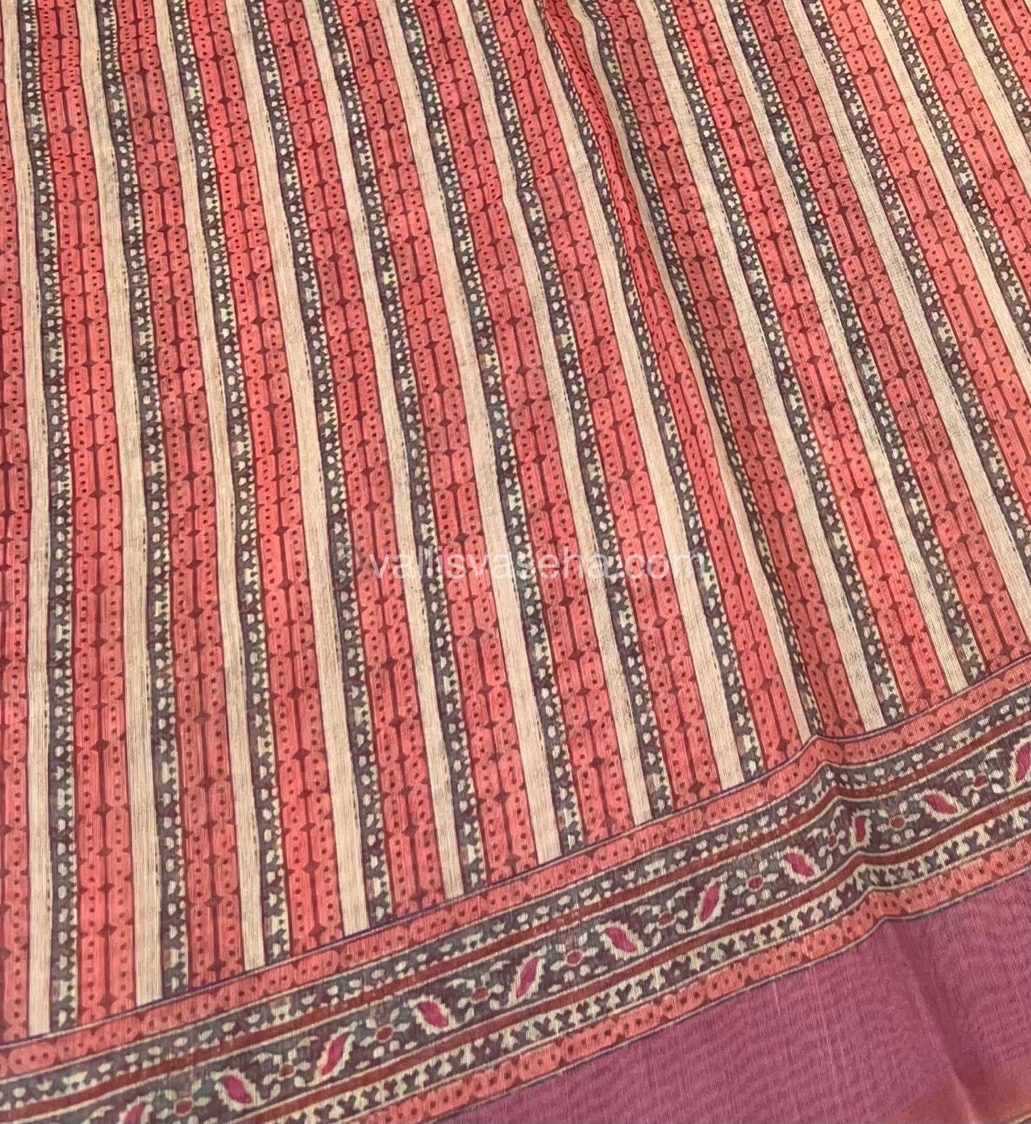 Semi Chanderi Saree - Digital Printed - VVSCD001