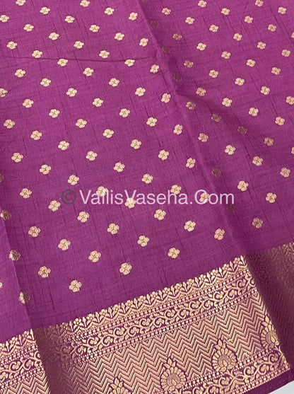 Semi Tussar Silk  -   Wine Shade  - VVSTS015