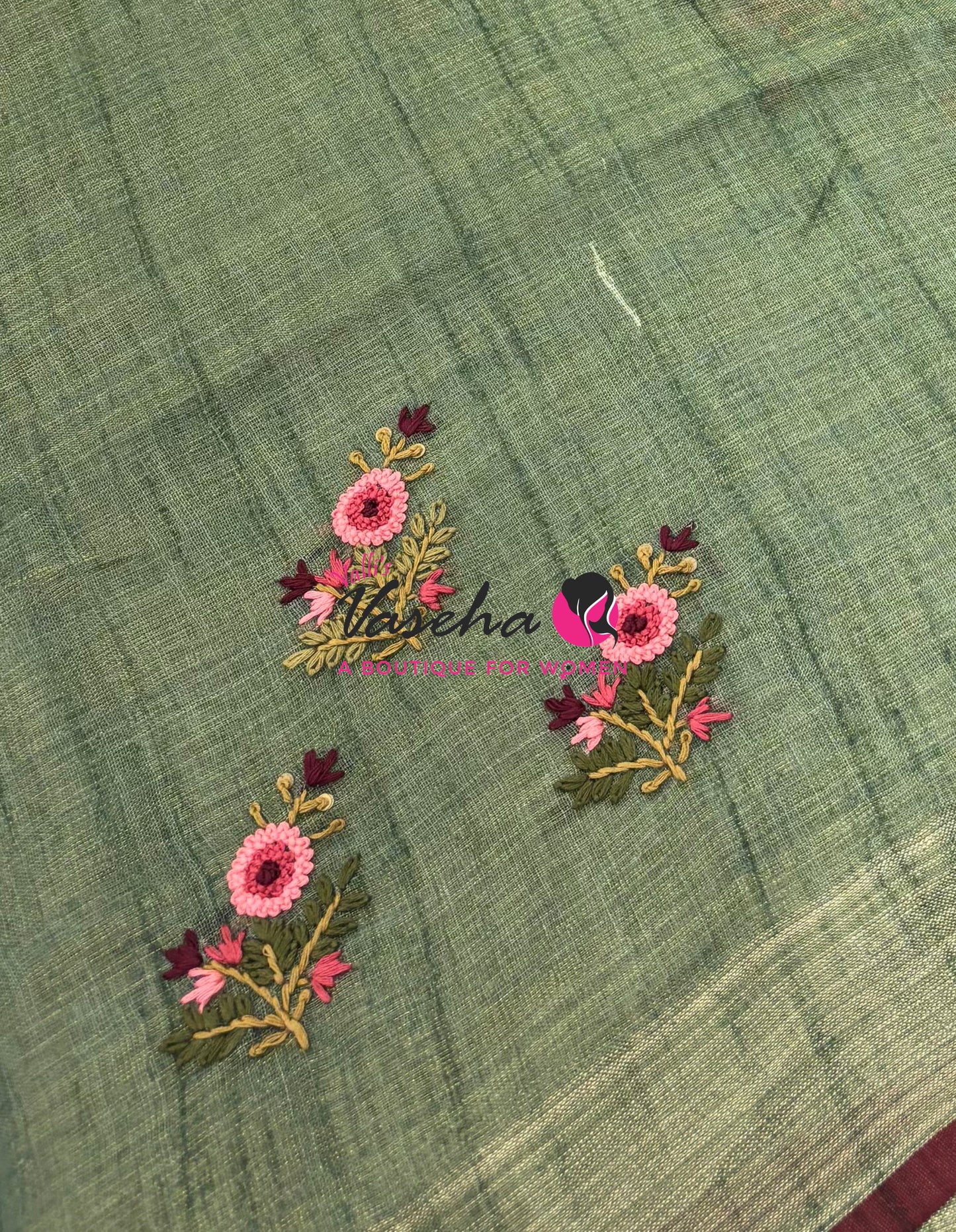 French Knot - Tissue Saree  - VVLFN021