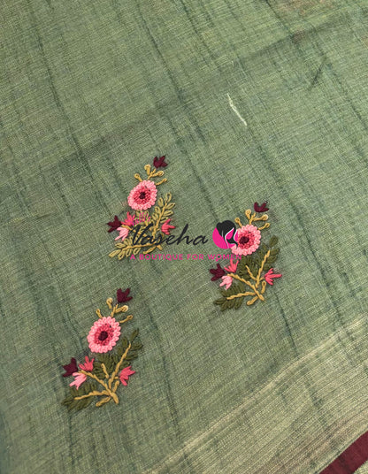 French Knot - Tissue Saree  - VVLFN021