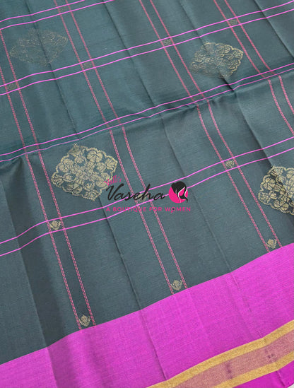 Half Mix - Pure Soft Silk Saree - VVPSS156
