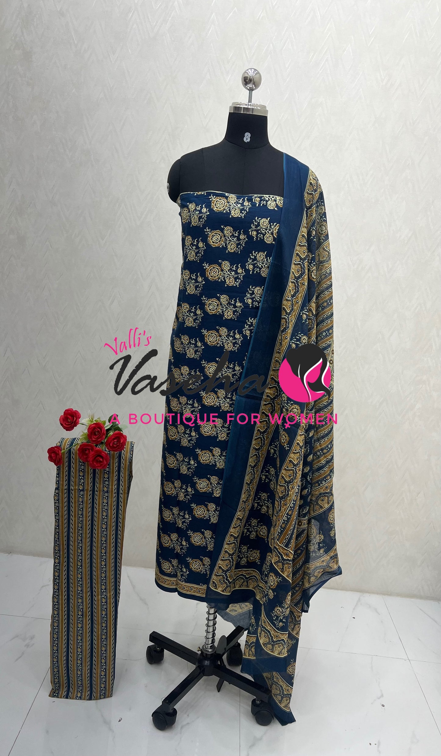 Pure Mul Mul Cotton | Unstitched Material | VVUSM079