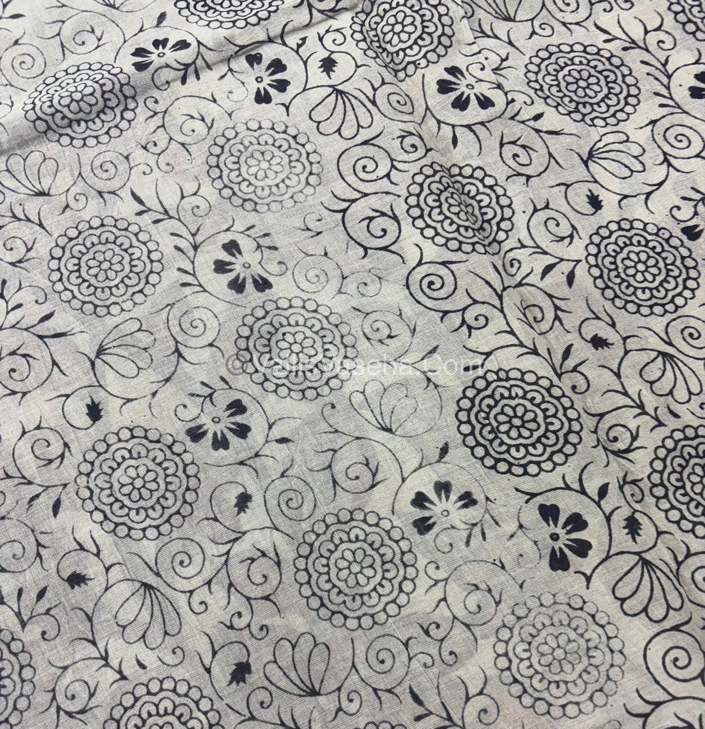 Pure Kalamkari Cotton Saree - VVPKC002