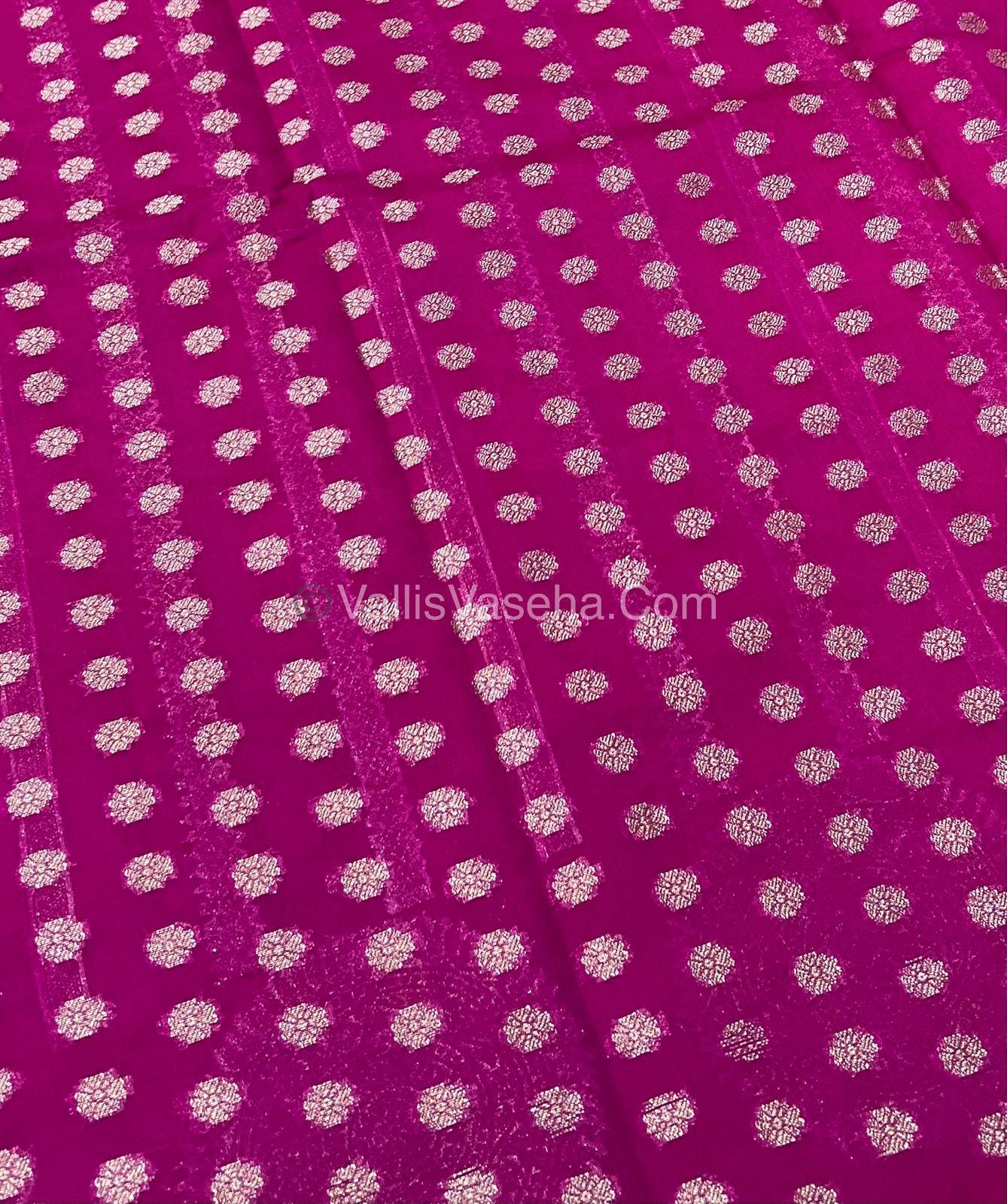 Banarasi Georgette Saree - Pink Shade - VVBGS001