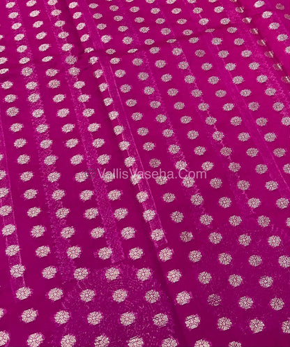 Banarasi Georgette Saree - Pink Shade - VVBGS001