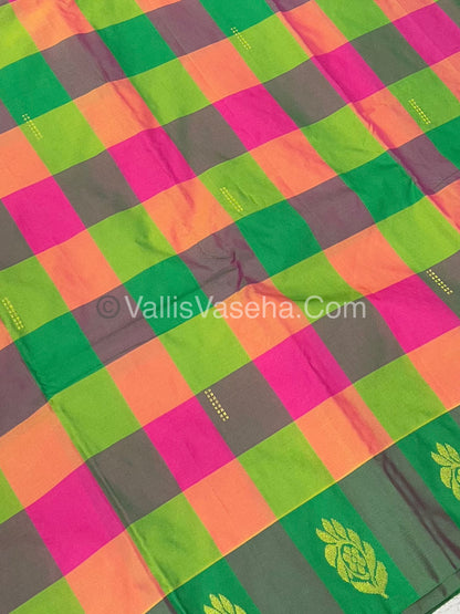 Pazhum Palamum checks - Semi Silk Sarees - VVSSS003