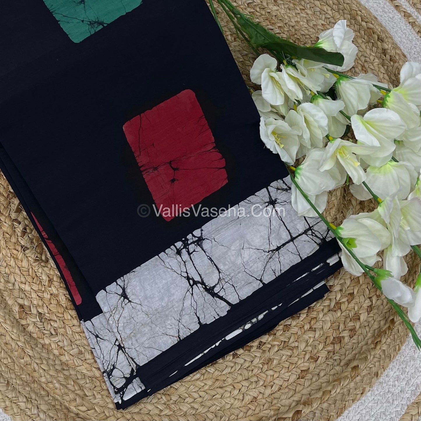 Pure Soft Mul Mul Cotton Sarees - Hand Block Prints - VVMMC007