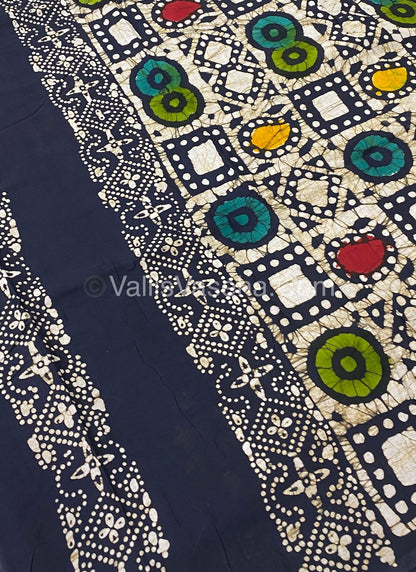 Pure Soft Mul Mul Cotton Sarees - Hand Block Prints - VVMMC003
