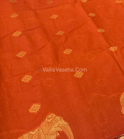 Mulberry Semi Silk - Rust Orange Shade - VVMSS001