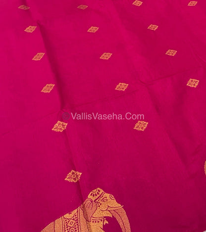 Mulberry Semi Silk - Dark  pink  Shade - VVMSS001