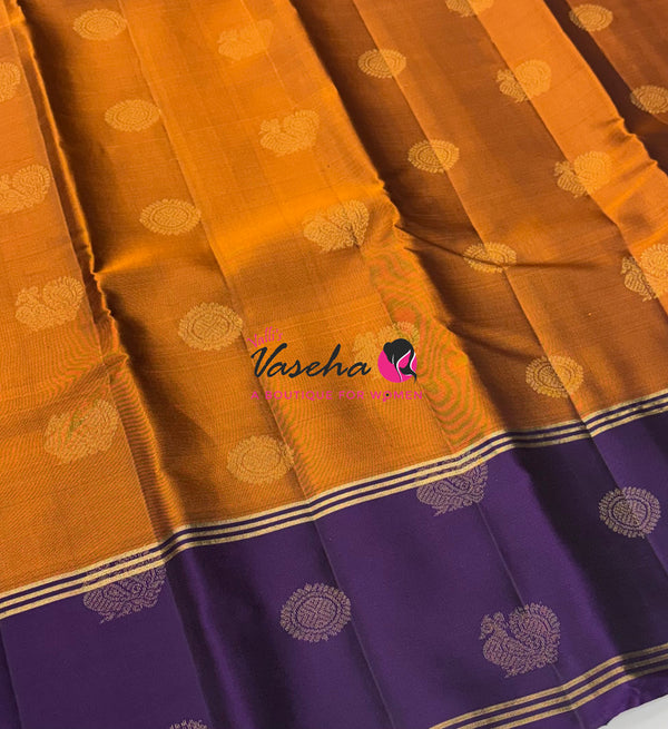 Half Mix - Pure Soft Silk Saree - Long Retta Petta Border with Butta - VVPSS105