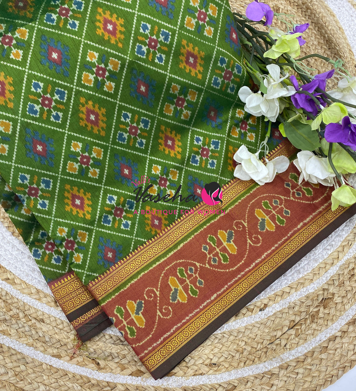 Semi Patola | Printed Silk Saree - Combo - VVSPS002