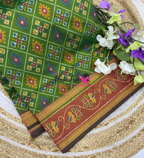 Semi Patola | Printed Silk Saree - Combo - VVSPS002