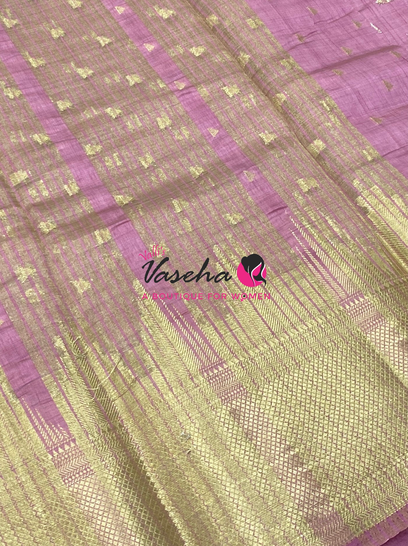 Semi Tussar Silk Saree | Onion Pink Shade |VVSTS054