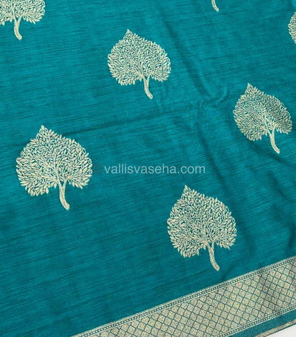 Banarasi - Heritage Silk - Semi Kathan Silk - Ramar Blue Shade - VVBHS007