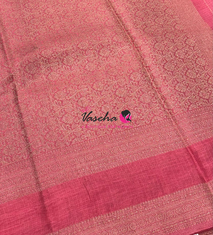 Banarasi - Heritage Silk - Blue With Peach - VVBHS015