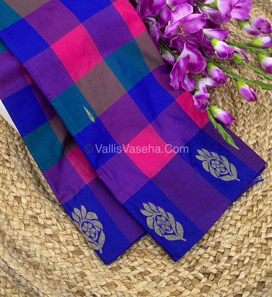Pazhum Palamum checks - Semi Silk Sarees - VVSSS003