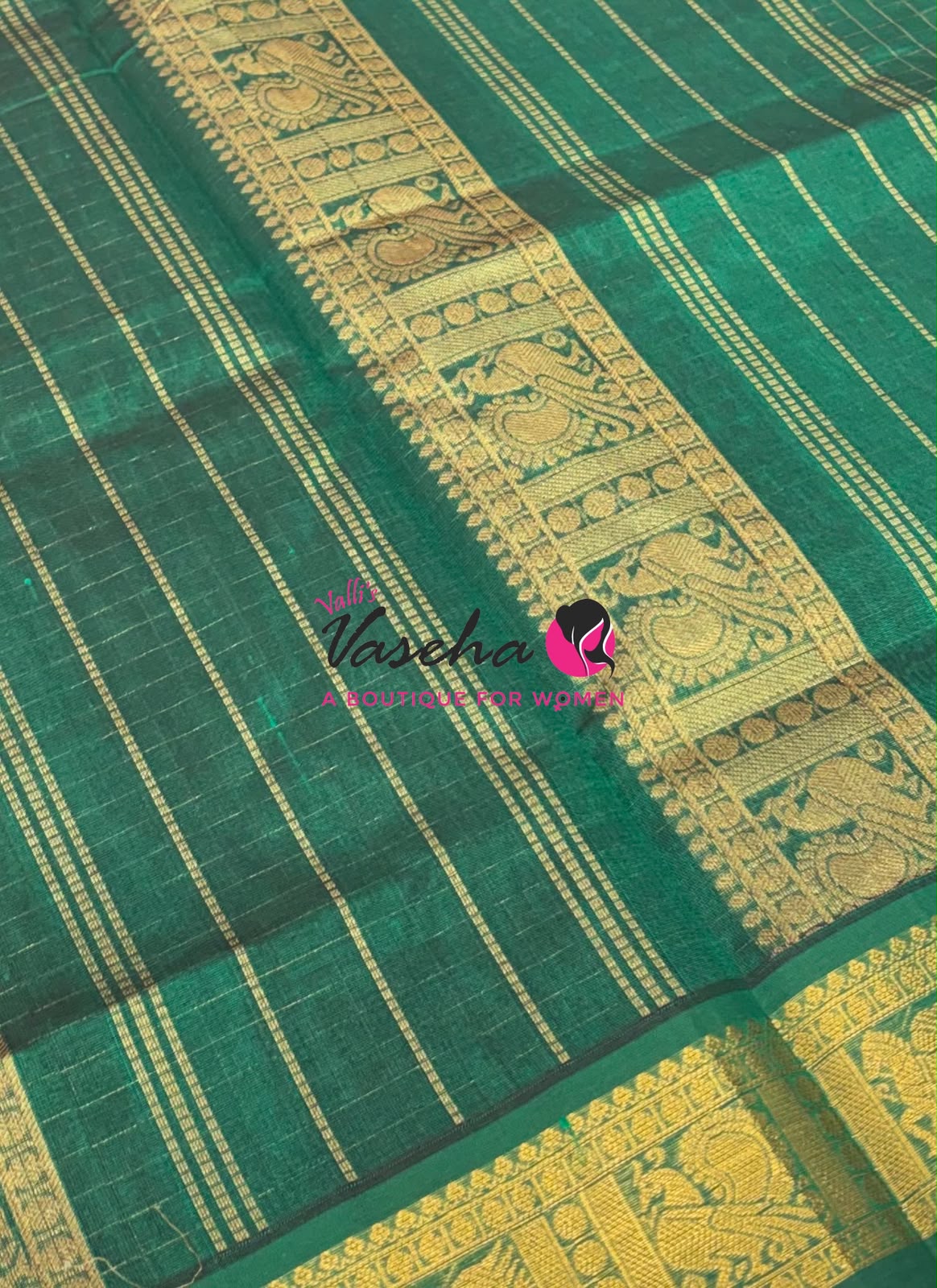 Pure Silk Cotton Saree - Zari Checks - VVCSC001