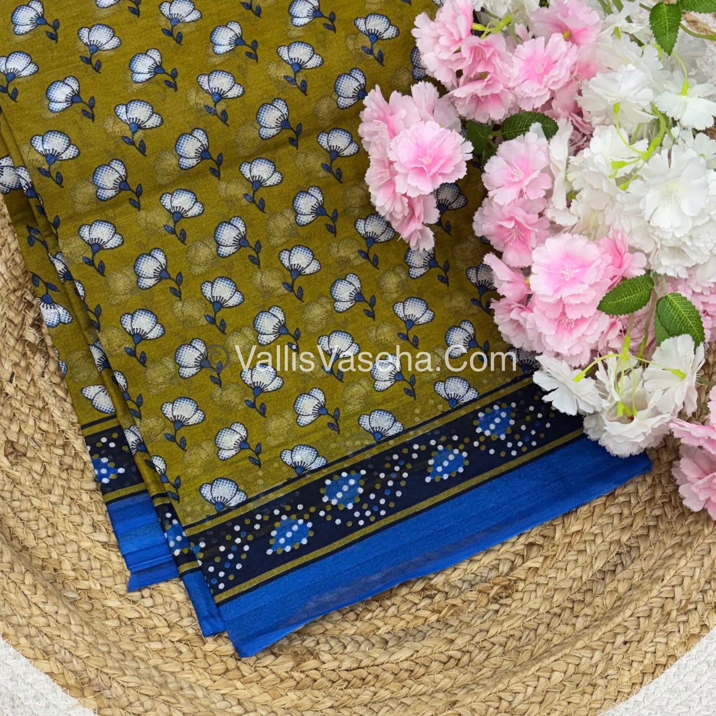 Pure Cotton Voile Saree | VVPVC003