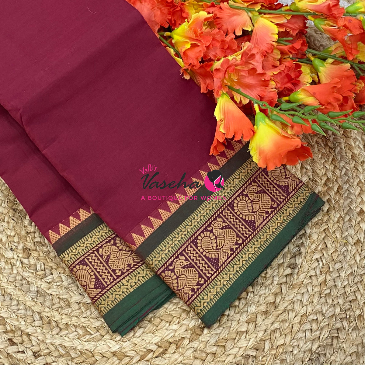 Chettinadu Cotton Saree - VVCCS003