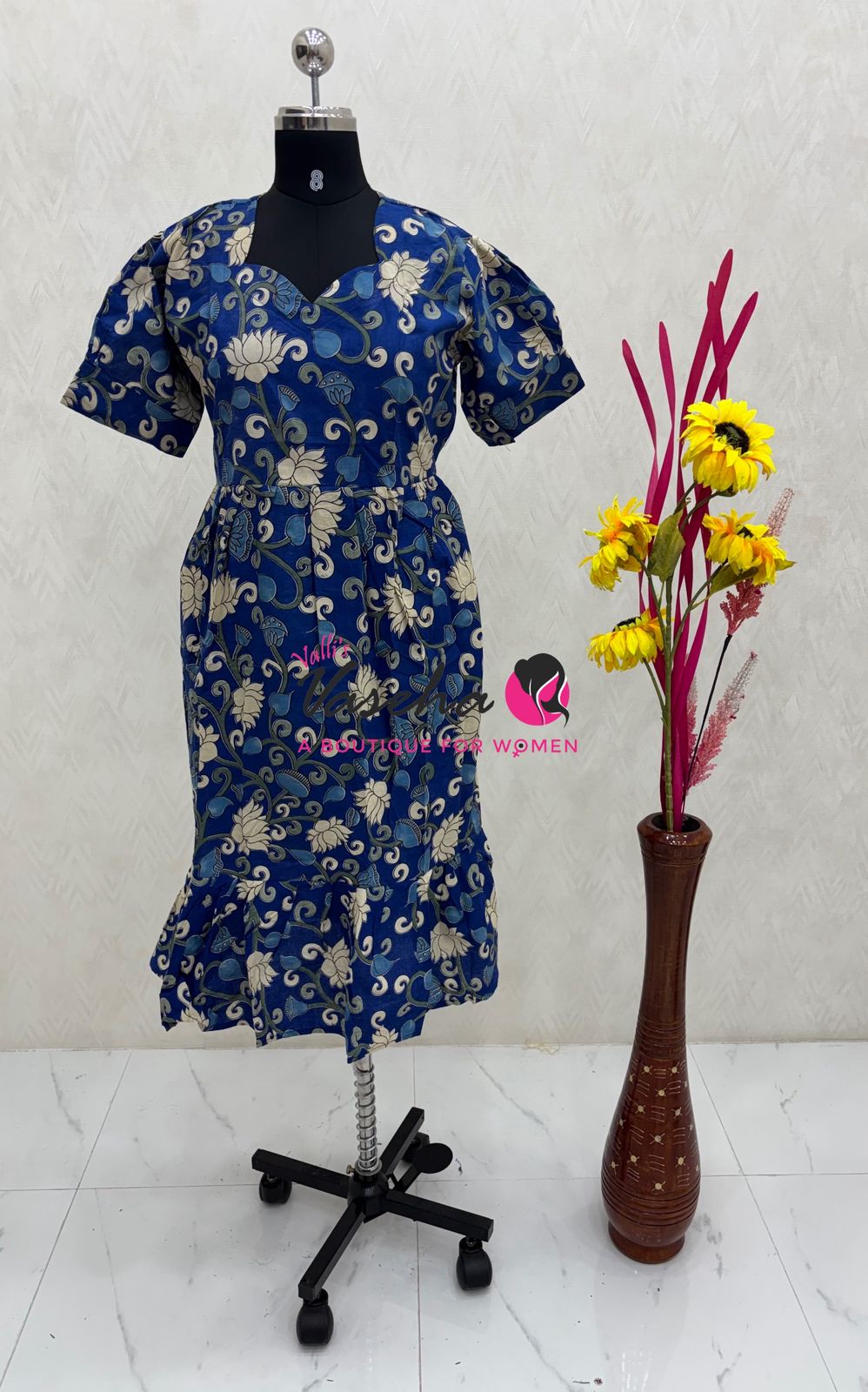 Ready Made - Kalamkari Frock  - VVRKF002