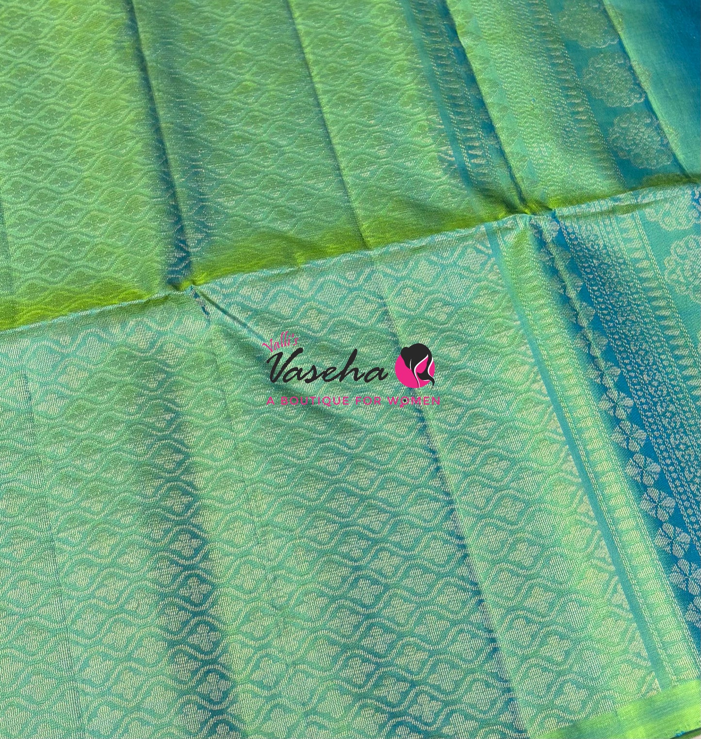 Pure Soft Silk Saree  - Dual Tone Green Shade - VVPSS094