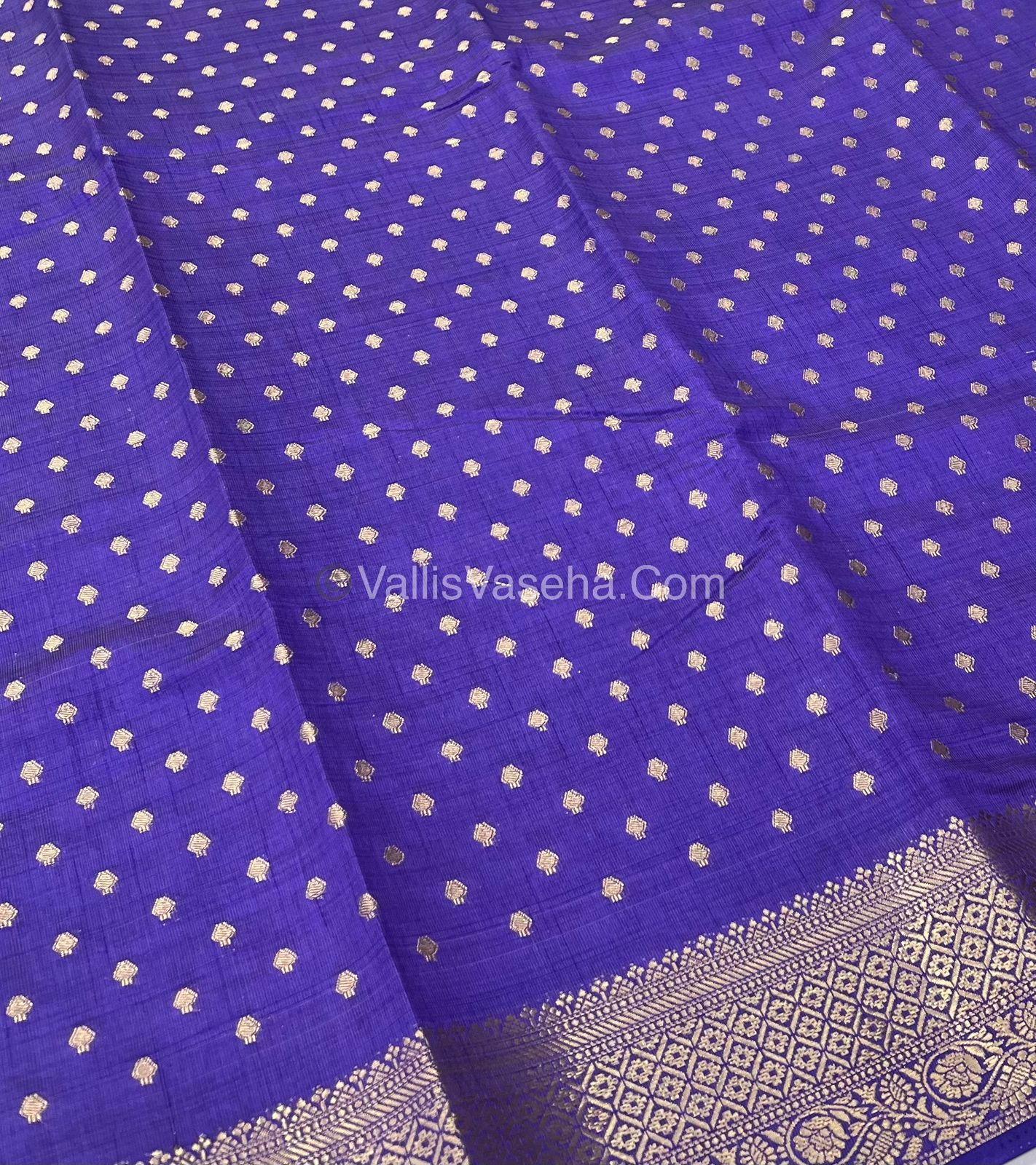 Semi Tussar Silk  - Violet Shade  - VVSTS014
