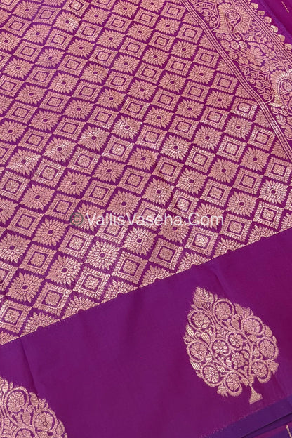 Semi Soft Silk - Purplish Pink  Shade -VVSSS021