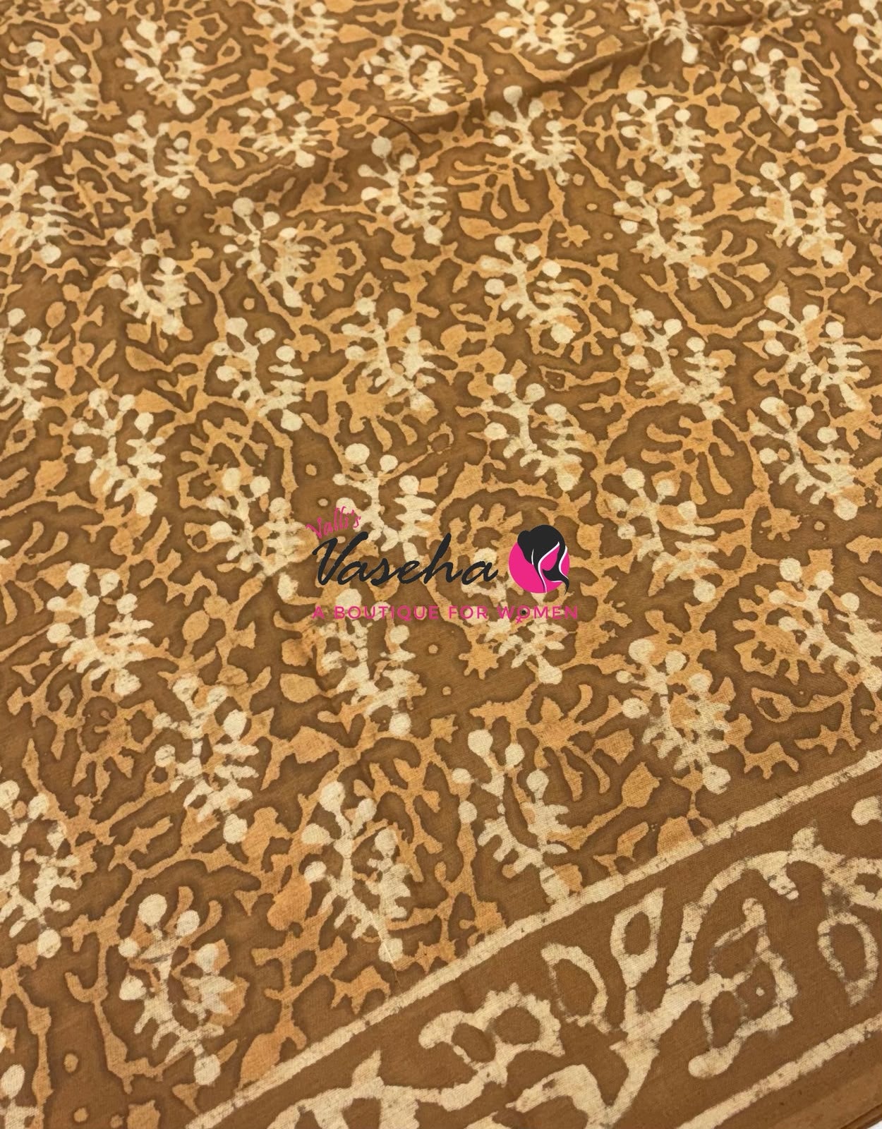 Pure Soft Mul Mul Cotton Sarees - Hand Block Prints - VVMMC009