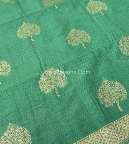 Banarasi - Heritage Silk - Semi Kathan Silk -  Pista Green Shade - VVBHS007