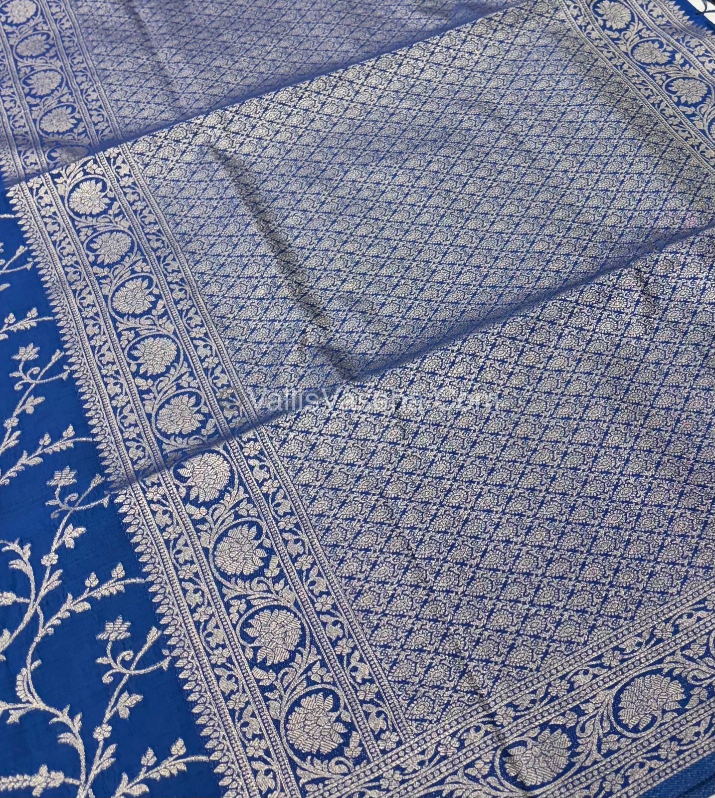 Banarasi - Heritage Silk - Semi Kathan Silk - Blue Shade- VVBHS001