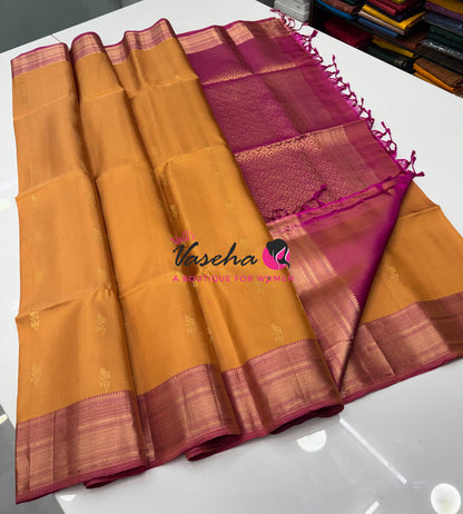 Pure Soft Silk Saree - Kanchi Border - VVPSS033