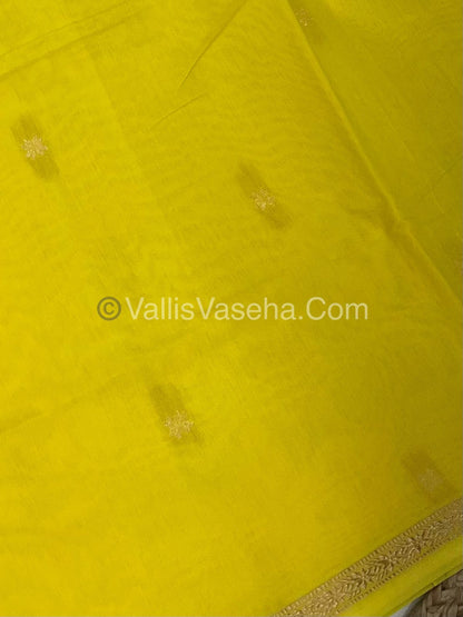 Semi Maheshwari Silk Cotton Saree - VVMSC006