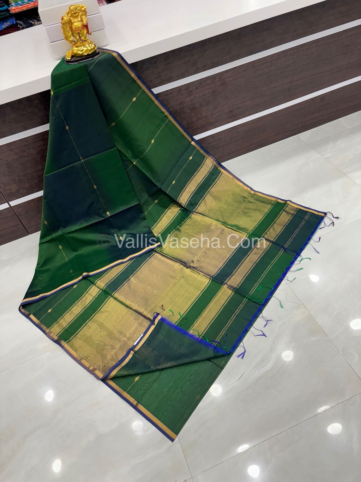 Pure Maheshwari Silk Cotton Saree - Dual Color Combo - VVMSC001