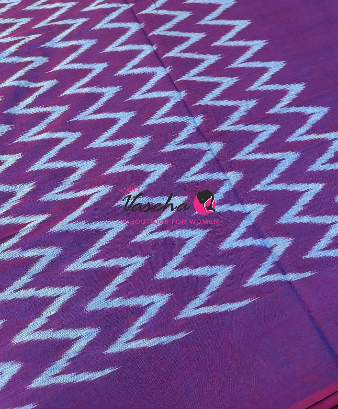Ikkat Mercerised Cotton Saree - Single Ikkat - VVIKS001