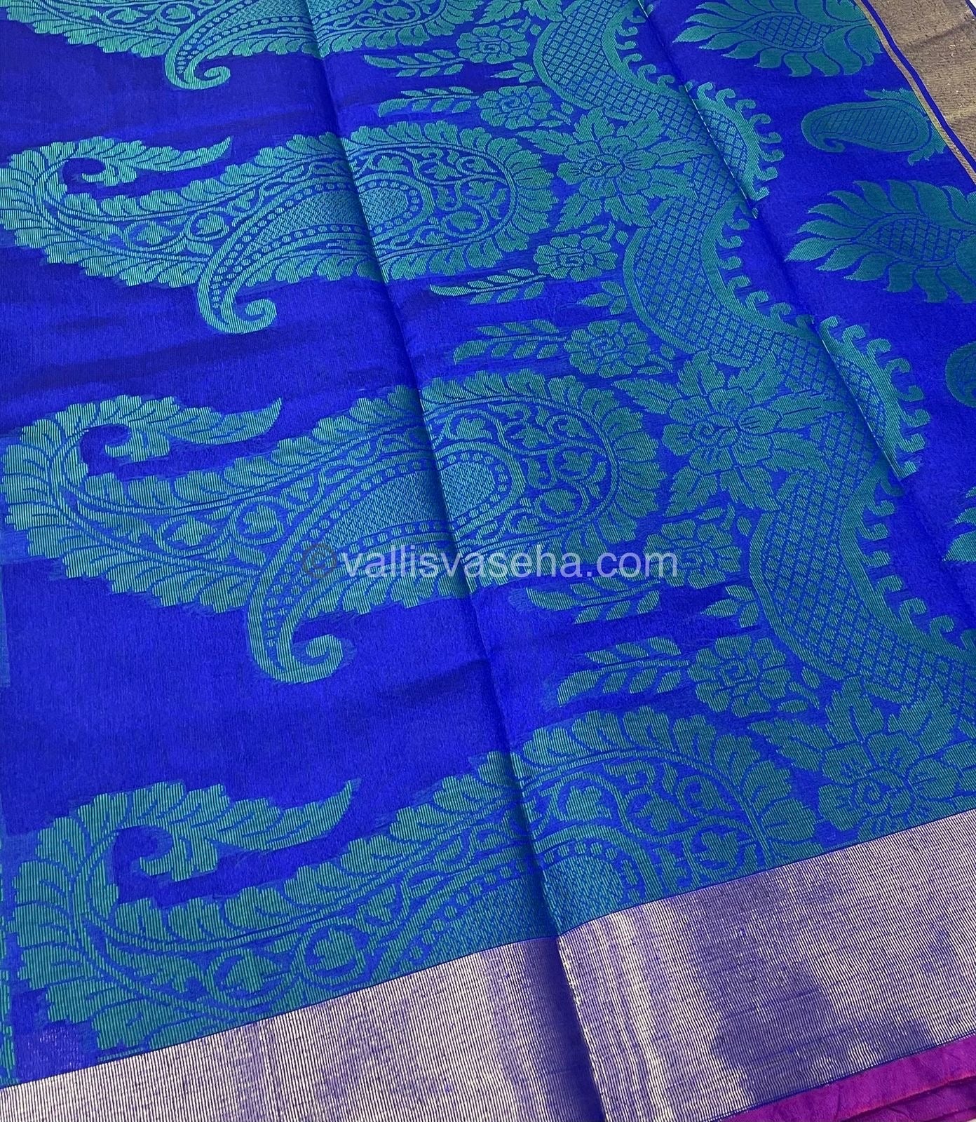 Banarasi - Kora Tanchoi - Semi Soft Silk Saree - VVKTS001