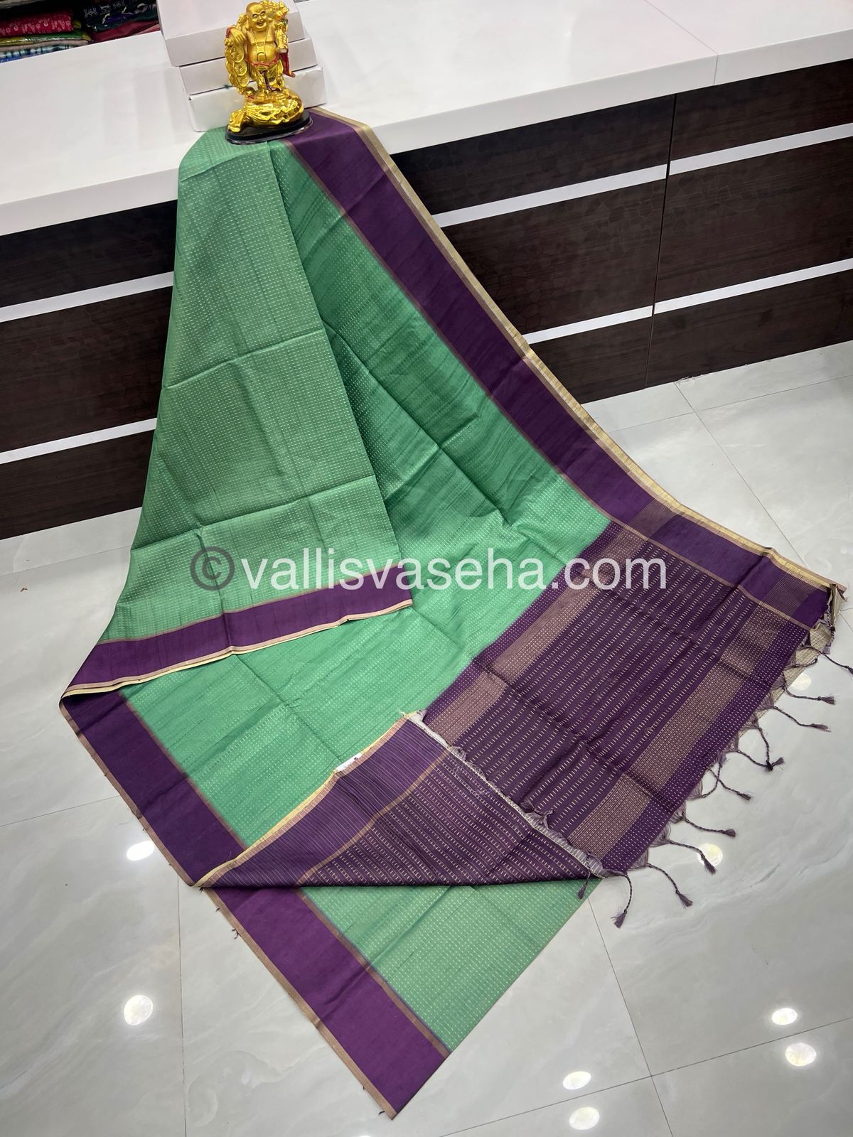 Semi Tussar Silk - Vairavoosi Design - VVSTS037