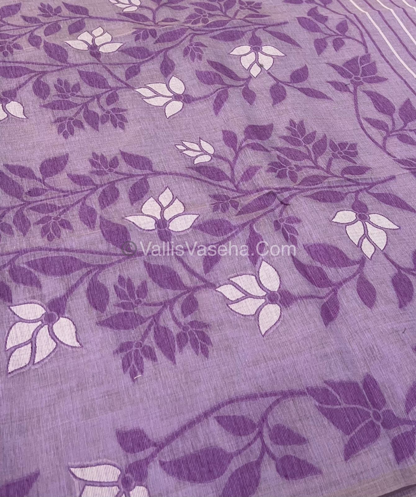 Muga Cotton Saree - Contrast Blouse - VVMCS001