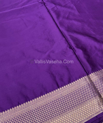 Premium Viscose Saree - Red & Purple Shade - VVPV001